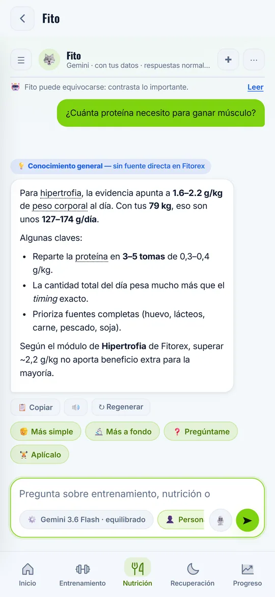 Conversación con Fito, el coach con IA